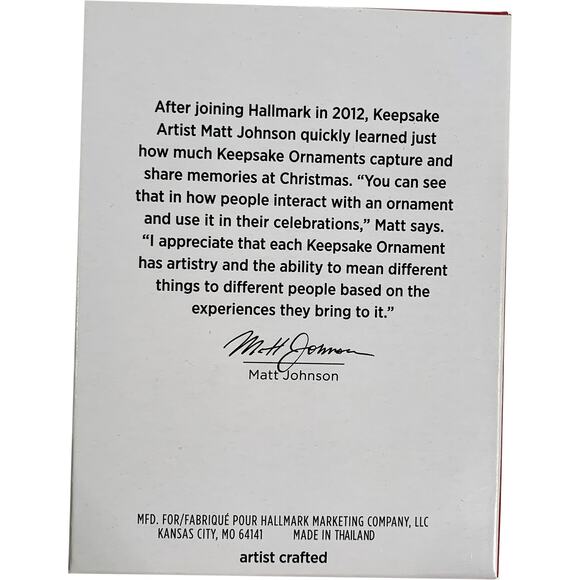 Hallmark Keepsake Collectible Christmas Ornament "Dad 2023" Cupcake Snow Dad NIB - Picture 3 of 6